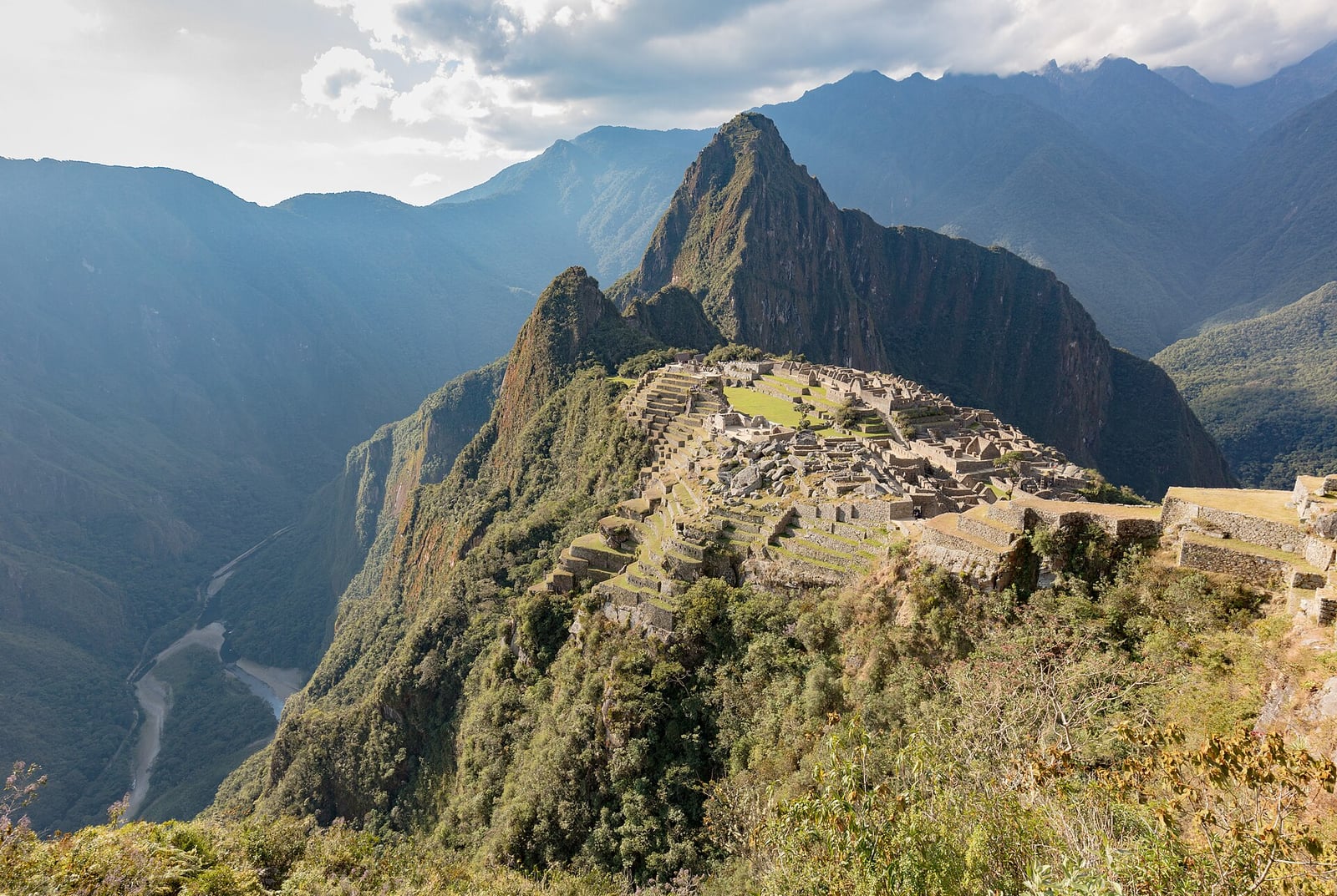 De Incastad Machu Picchu en de Huayna Picchu